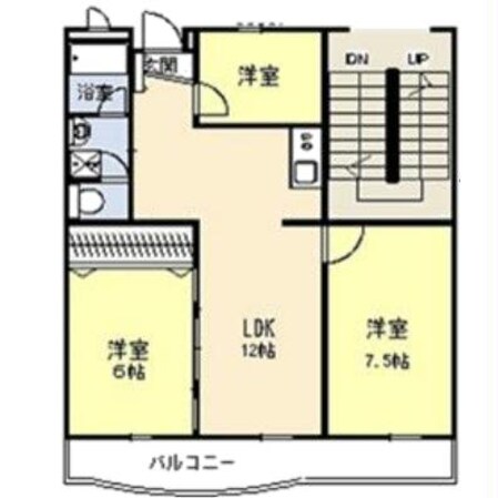 グラン松葉の物件間取画像